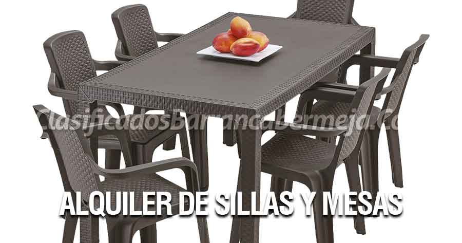 Alquiler de Sillas y Mesas en Barrancabermeja